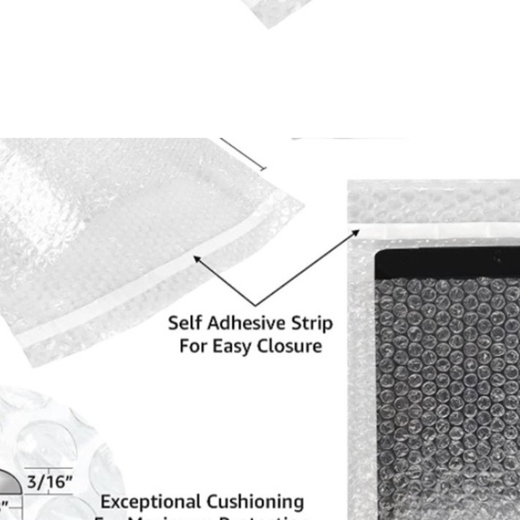 50 Bubble Out Mailers Clear Bubble Wrap Pouches Self Sealing Shipping Bag padded - Picture 3 of 5